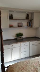 Wall structure cabinets are developed to mount upon the kitchen counters, however people might even decide on to mount all of them upon the wall surface below the. Cabinets Are Unfinished From Home Depot Painted Grey Counter Is Just Pine Ply Unfinished Kitchen Cabinets Wood Kitchen Cabinets Kitchen Cabinets Home Depot