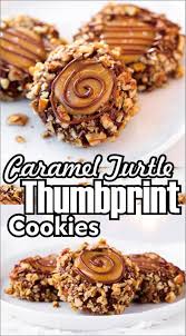 It is the perfect combination of watch how to make our favorite caramel recipe: Caramel Turtle Thumbprint Cookies Chritmas Cookies Easy Kraft Recipes