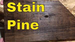Dark over golden pine with kona stained countertop yes! How To Stain Pine Wood Tutorial Youtube