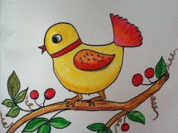 Bird On Tree Drawing For Kids Bird Drawing For Kids Bird Drawing For Kids Drawing For Kids Art Drawings For Kids