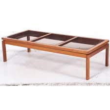 Stobie coffee table oak glass top great dane with measurements 1200 x 1200. Mid Century Danish Modern Smoke Glass Top Teak Coffee Table Chairish