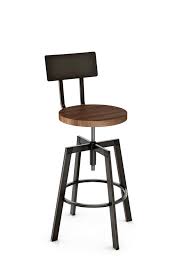 Overstock.com has been visited by 1m+ users in the past month Buy Amisco S Wood Metal Architect Adjustable Stool Barstool Comforts