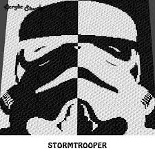 Star Wars Stormtrooper Villain Black And White Alpha Art Crochet Graphgan Blanket Pattern C2c Single Crochet Cross Stitch Graph Pdf Download Instant Downl Star Wars Crochet Crochet Blanket Patterns C2c Crochet