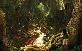 Fantasy Art Scenery Fairy Tale Forest Fantasy Landscape Forest Wallpaper