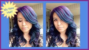 How I Color My Hair Blue And Purple Full Tutorial Chromacrowns Temporary Hair Color Hair Color Blue Hair