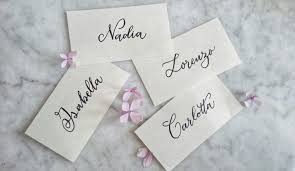 Cartoncini dal tocco semplice, con tonalità eleganti. Segnaposto Scritti A Mano Place Card Holders Handmade Gifts Etsy
