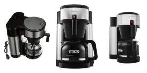 Speed brew coffee makers can brew 10 cups of coffee in about 4 minutes because they store hot water in a stainless steel commercial grade tank allowing them to brew coffee on demand. Bunn Coffee Maker Nhs Velocity Brew 10 Cup Coffee Brewer