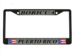Want something more special for your ride? Amazon Com Boricua Puerto Rico Black Metal Auto License Plate Frame Car Tag Holder Automotive