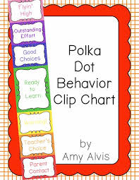 Behavior Clip Chart Behavior Management Polka Dots