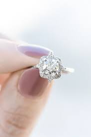 Platinum Halo Diamond Engagement Ring Jewelry Rings Engagement Engagement Rings Round Engagement Rings Vintage Halo