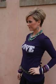 The rounder the face, the longer the front length should be to create a slimming silhouette (think a couple of inches below the chin). Wash And Wear Short Maybe