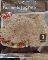 ( potete sostituirlo con un altro formaggio light a pasta molle). Piadina Con Farina Integrale Selex