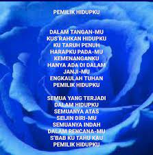 Hitamnya jalan yang kita lalui. Lirik Lagu Rohani Kristen Terlengkap Pemilik Hidupku Nikita Dalam Tangan Mu Kus Rahkan Hidupku Ku Taruh Penuh Harapku Pada Mu Kemenanganku Hanya Ada Di Dalam Janji Mu Engkaulah Tuhan Pemilik Hidupku Semua Yang Terjadi