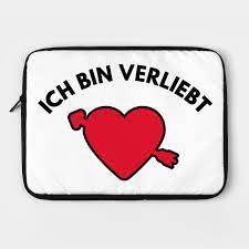 Ich bin verliebt in die liebe sie ist o.k. Ich Bin Verliebt Ich Bin Verliebt Laptop Case Teepublic