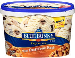 Eating this ice cream sandwich is a serious caloric commitment: Blue Bunny Premium Ice Cream Super Chunky Cookie Dough Review