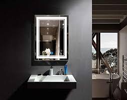Arcom es29 extra space wall mounted bathroom vanity set with lighted vanity mirror included, 41, light yosemite. Dp Home Smart Bathroom Mirror Led Mirror Lights For Vanity Wireless Wall Mounted Bathroom Mirrors For Shower Lagre Bathroom Mirror For Wall With Light 60 X 28 In E Ck010 C Buy Online In