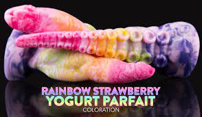 Dessert Colors: Rainbow Strawberry Yogurt Parfait | Bad Dragon