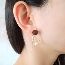 変形オーバルピアス ピアス イヤリング ジュエリー