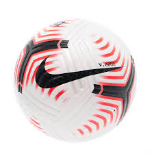 The premier league ball 2020/21 is mainly white with a black and red upper graphi. 2020 21 Premier League Official Match Issue Nike Flight Ball Very Good 5 Classic Retro Vintage Football Shirts