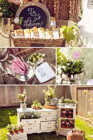 It was the prefect simple ending to a perfectly simple shower. In Full Bloom A French Bistro Inspired Baby Shower French Baby Shower Girl Baby Shower Decorations Baby Shower Inspiration