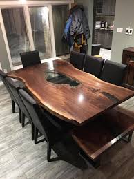 Live Edge Round Coffee Table Custom Made Coffee Table 40 60 Live Edge Dining Table Unique Dining Tables Live Edge Furniture