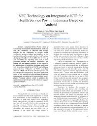 Kali ini kita akan kembali memberikan jawaban buku paket bahasa indonesia kelas 12 kurikulum 2013 (kurtilas) semester 2. Pdf Nfc Technology On Integrated E Ktp For Health Service Post In Indonesia Based Android