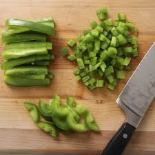Curry , salad , strata , and pizza , to name just a few. How To Cut A Bell Pepper 4 Easy Steps Home Cook Basics