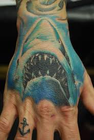 Don T Bite The Hand That Feeds You Tattoo This Is So Rad Shark Tattoos Hand Tattoos Ink Tattoo