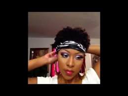 Protective hairstyles for short hair. Ways To Wear A Scarf With Short Natural Hair 4b 4c Youtube