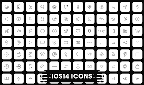 Includes both light & dark versions, instructions, and wallpapers used. Ios 14 Icons 3940 Ios Icons