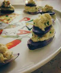 Baccala e patate di casa mariola ingredienti x 2 persone: Piramidi Di Baccala Mantecato E Patate Viola Ricette Bimby
