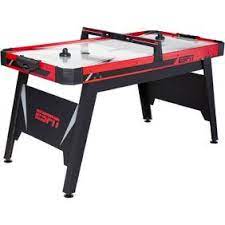 Md Sports 48 Air Powered Hockey Game Table Led Electronic Scorer Black Green Walmart Com Air Hockey Table Air Hockey Game Room Kids
