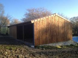Garage Ossature Bois Et Bardage Cl4 Maison Ossature Bois Construction Maison Ossature Bois