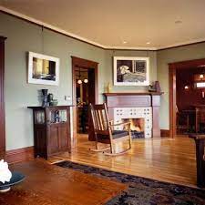 The right wallpaper can make an unassuming room become unforgettable. Dark Wood Trim Design Ideas Pictures Remodel And Decor Paint Colors For Living Room Craftsman Living Room Living Room Paint