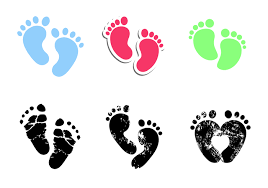 Baby Footprints Vector Baby Footprints Free Vector Art Footprint