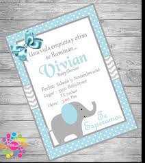 Invitacion Baby Shower Elefante Para Nino Por Ideasglint En Etsy Invitaciones Baby Shower Baby Shower Baby Shower Girl Diy