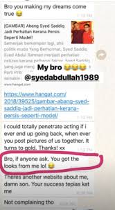 Syed saddiq yang juga ketua pemuda bersatu juga percaya maszlee mempunyai niat baik ketika memegang portfolio kementerian berkenaan. Giliran Abang Syed Saddiq Pula Buat Ovari Wanita Meletup
