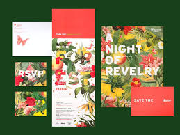 Tabletop Shot Of All Rainforest Alliance Gala Event Materials Event Invitation Design Corporate Event Design Gala Events