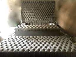 Bed, bedroom furniture, twin size bed, full size bed, queen size bed, king size bed, california king size bed, bookcase. Diamond Tufted Oversized Bed With Storage Bench And Ottoman By Samanthadanielle On Etsy Https Www E Master Bedrooms Decor Tufted Bed Frame Luxurious Bedrooms