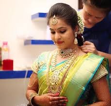 These cute wedding hairstyles for short hair will look amazing on a boho bride. Gorgeous Traditional South Indian Bridal Hairstyles Front Hr Catch