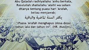 Nabi shallallahu 'alaihi wa sallam (semoga shalawat dan salam senantiasa tercurah kepada beliau, pen.) bersabda Panduan Puasa Sunat Hari Arafah Dan Tarikh Berpuasa Di Malaysia