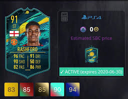Exchange a squad to earn a special futmas marcus rashford! Rashford Moments Card With 4 Weakfoot For 84 And 85 Team Fifa