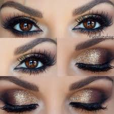 Black And Gold Smokey Eye Makeup Gold Smokey Eye Gold Smokey Eye Best Wedding Makeup Makeup