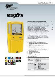 Portable and fixed gas detectors, flame detectors, gas monitors and emission analysers for gasalertmax xt ii is the smart, simple, economical way to compliance. Bw Multi Gas Detector Gasalertmax Xt Ii