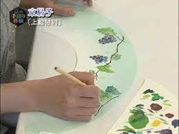 tutorial japanese fan 京の手創り体験 京扇子 上絵付け frutta