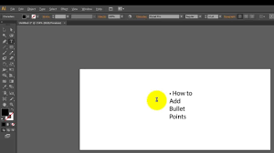 When you use the pen tool or gradient tool, or when you move a selection, the info panel displays the change in x ( w ), the change in y ( h ), the distance ( d ), and the angle as you drag. Add Bullet Points In Adobe Illustrator Cs6 Cloudbloomers Com Youtube