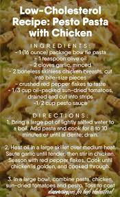 Low fat pasta recipes shoulder and upper arm pain and. 8 Dinner Recipes For High Cholesterol Low Cholesterol Recipes Heart Healthy Recipes Cholesterol Pesto Chicken Pasta