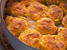 Porky Pot Pie With Cheesy Drop Biscuits Recipe Food Network Recipes Recipes Drop Biscuits Recipe