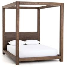 Williams Wood Platform Queen Canopy Bed Frame Canopy Bed Frame Wood Canopy Bed Platform Canopy Bed