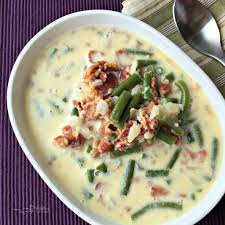Cook, covered, about 15 minutes or until potatoes are tender. Potato Green Bean Bacon Soup A Family Favorite